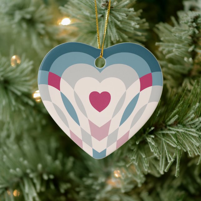 Heartbeat Keramik Ornament (Baum)