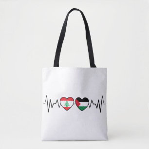 Heartbeat Libanon Palästina Unity Fahnen.