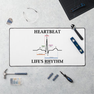 Heartbeat Life's Rhythm EKG EKG Electrocardiogramm Schreibtischunterlage