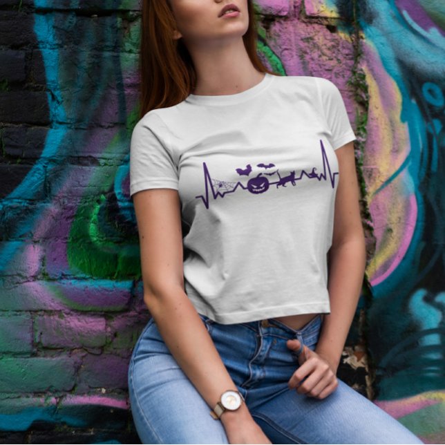 Heartbeat Line Halloween T-Shirt (Von Creator hochgeladen)