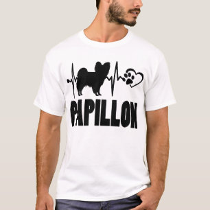 Heartbeat – Papillon - Bester Freund Hund T-Shirt