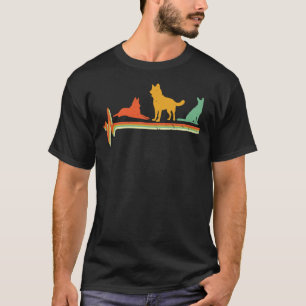 Heartbeat Retro German Shepherd He T-Shirt