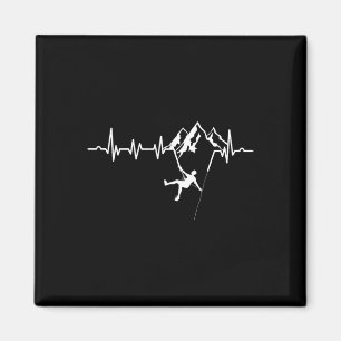 Heartbeat Rock Klettern Bouldern Bergsteigen Magnet
