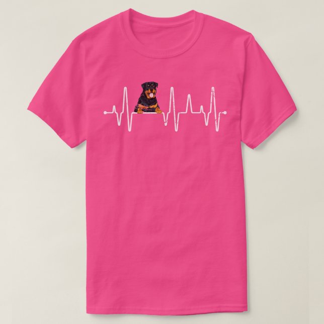 Heartbeat Rottweiler T-Shirt (Design vorne)