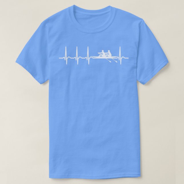 Heartbeat Rowing Rower Team Coach Cool Shirt Gift (Design vorne)