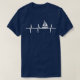 Heartbeat Segeln für Segler mit Segelboot T-Shirt (Design vorne)
