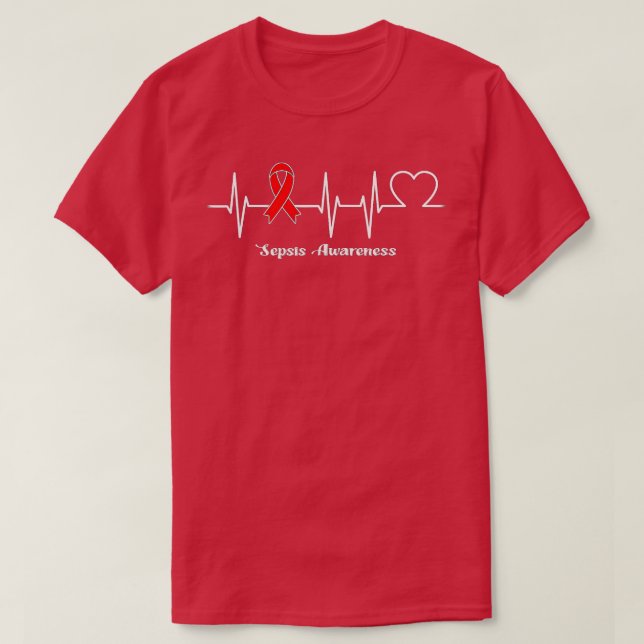 Heartbeat Sepsis Warrior T-Shirt (Design vorne)