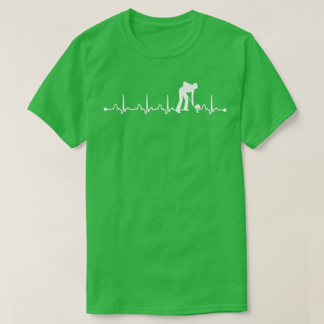 Heartbeat Shirt Curling Heartbeat Liebe Gift (Design vorne)