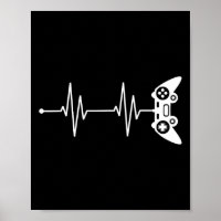 Heartbeat-Shirt-Geschenk für Video-Game-Lover-Vide