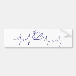 Heartbeat, Snowmobile Autoaufkleber