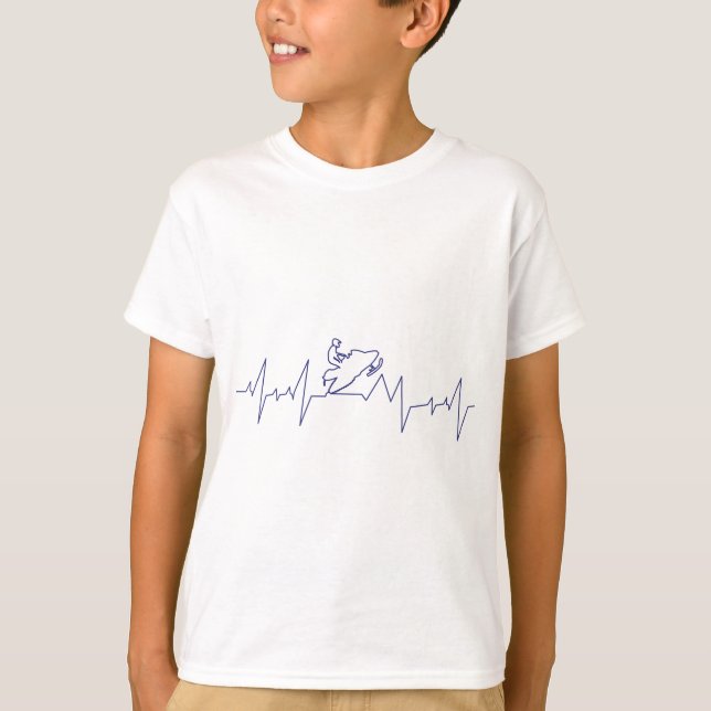Heartbeat, Snowmobile T-Shirt (Vorderseite)