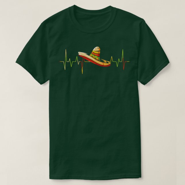 Heartbeat Sombrero Heartbeat Mexico Cinco T-Shirt (Design vorne)