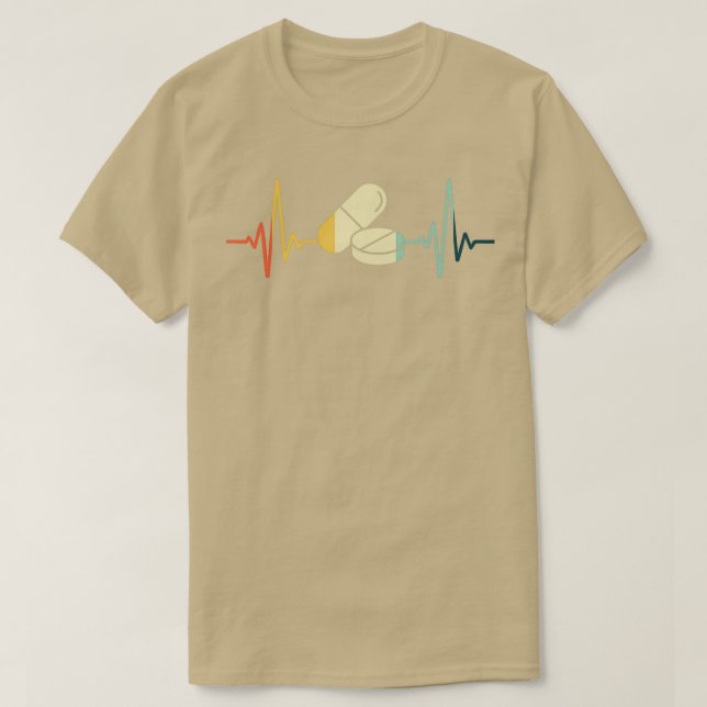 Heartbeat Vintag Pharmacy Tec T-Shirt (Design vorne)