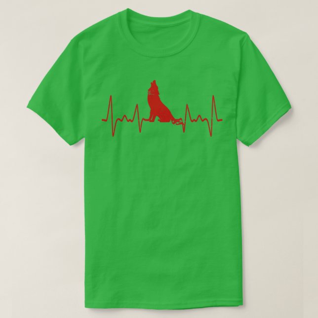 Heartbeat Wolf T-Shirt (Design vorne)