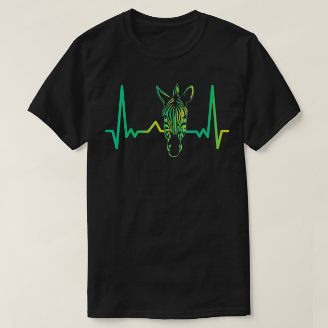 Heartbeat Zebra T-Shirt (Design vorne)