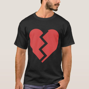 Heartbreak Broken Heart Graphic Print Chic Stilvol T-Shirt