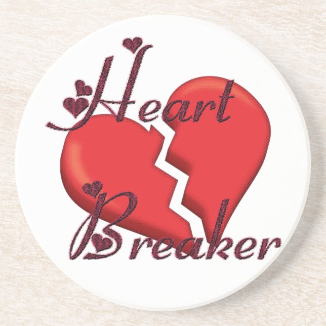 Heartbreaker Funny Valentine Getränkeuntersetzer (Vorne)