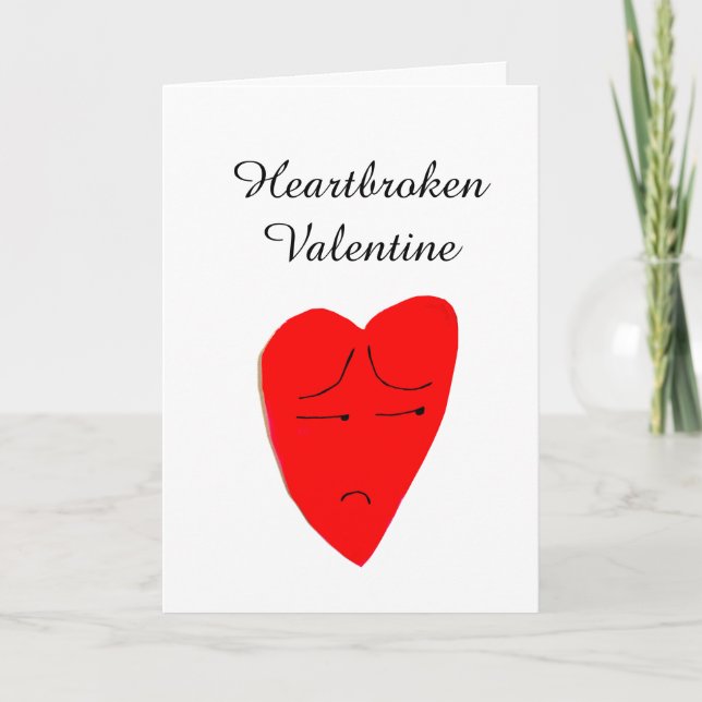 HEARTBROKEN VALENTINE Karte (Vorderseite)