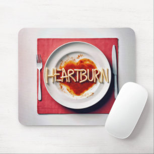 Heartburn Spaghetti Dinner Mousepad