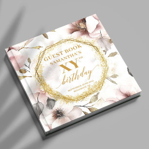 Heartfelt Blush Ivory Gold Das ganze Geburtstagska Gästebuch