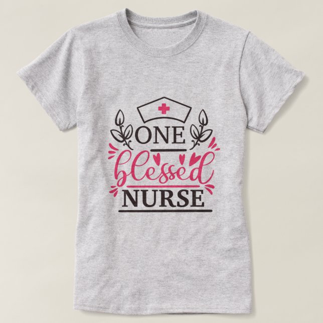 Heartfelt Design feiert Krankenschwestern T-Shirt (Design vorne)