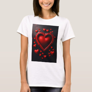 Heartfelt Elegance: Women's T - Shirt Collection"