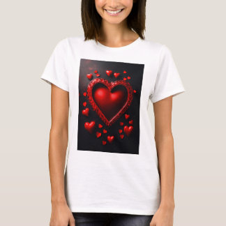 Heartfelt Elegance: Women's T - Shirt Collection"