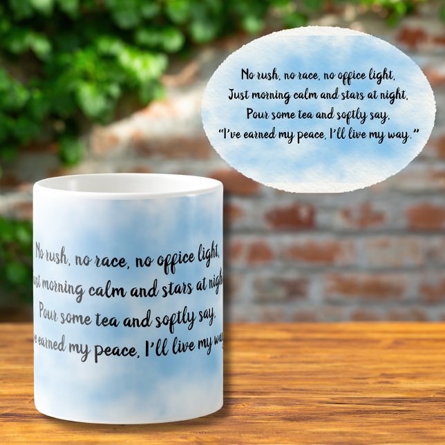 Heartfelt Elegant Quote for Retirement Kaffeetasse (Von Creator hochgeladen)