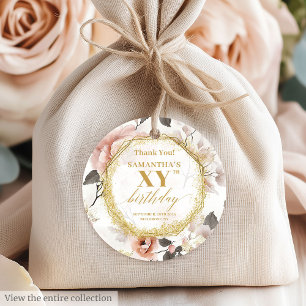 Heartfelt Elfenbeingold Geburtstag Dankeschön Tags Geschenkanhänger