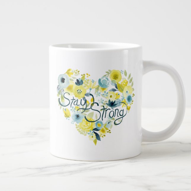 Heartfelt Floral I Jumbo-Tasse (Rechts)