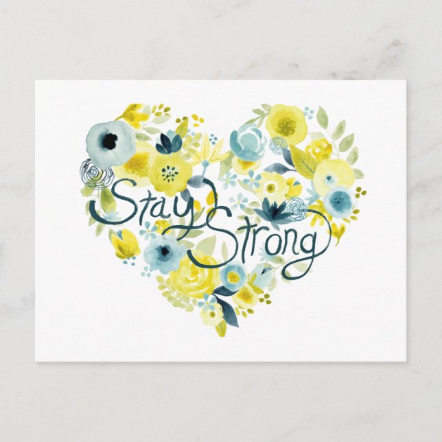 Heartfelt Floral I Postkarte (Vorderseite)