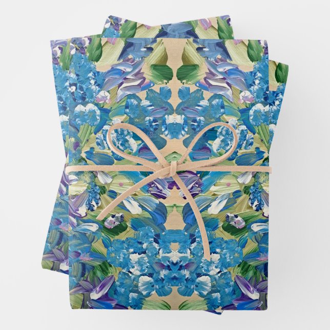 Heartfelt Hydrangea Wrapping Paper Geschenkpapier Set (Beispiel)