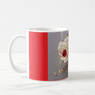 ''Heartfelt 'I Miss You' Tasse! Ideal für Lovebird Kaffeetasse