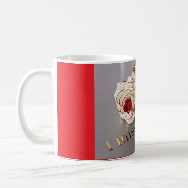 ''Heartfelt 'I Miss You' Tasse! Ideal für Lovebird Kaffeetasse (Links)