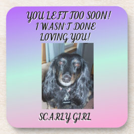 Heartfelt Memorial Fur Baby Lila Green Pink Getränkeuntersetzer