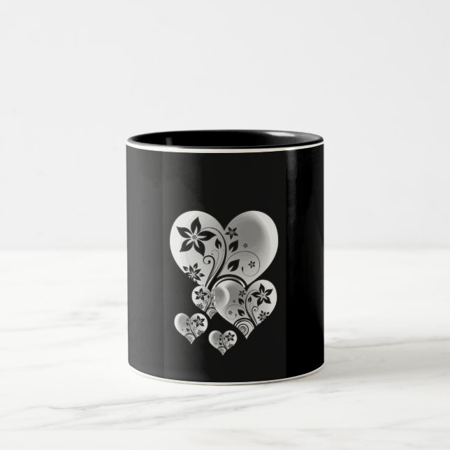 HEARTFELT ODER SOGAR "LIEBE" ZWEIFARBIGE TASSE (Mittel)