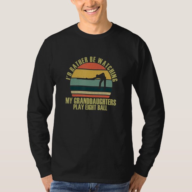 Heartfelt Rather Be Watching Granddaughters Play E T-Shirt (Vorderseite)