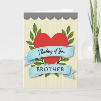 Heartfelt Thinking Of You Brother Card Karte