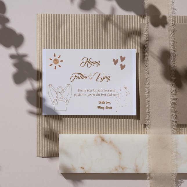 Heartfelt Vatertagskarte - Personalisierter Gnade Postkarte (Von Creator hochgeladen)