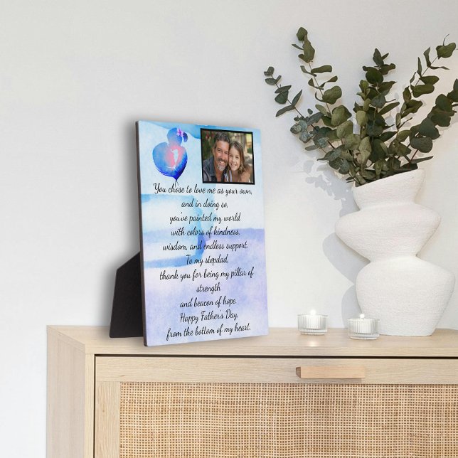 Heartfelt Vathers' Day tabletop plaque Fotoplatte (Von Creator hochgeladen)