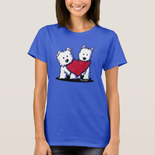 Heartfelt Westie Terrier T - Shirt