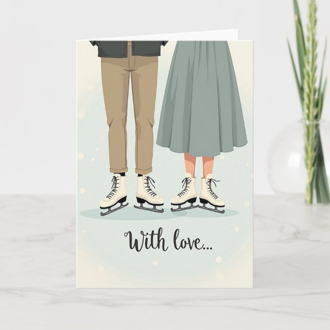 Heartfelt Winter Romance Card Karte (Vorderseite)