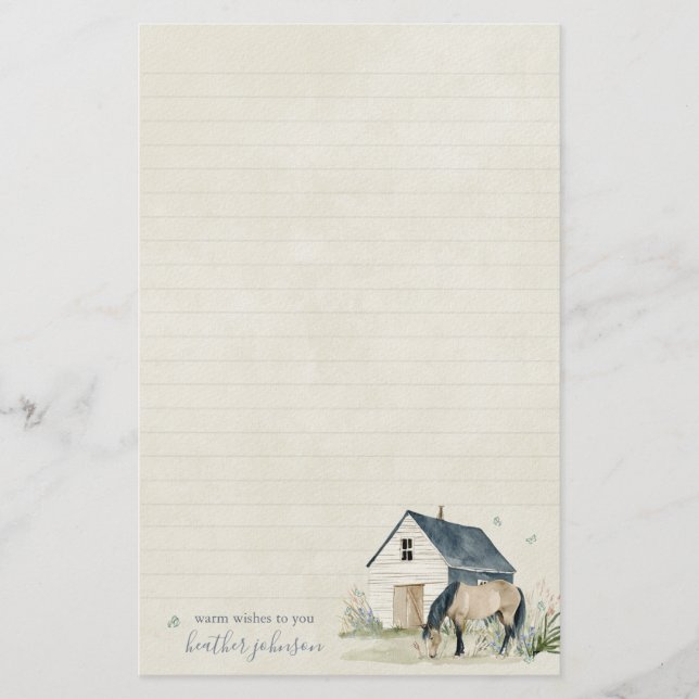 Hearthlight Notes Meadow & Mane Notes Briefpapier (Vorderseite)