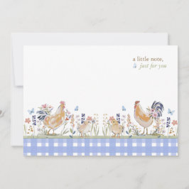 Hearthlight Notes Spring Soft Meadow Gingham Mitteilungskarte