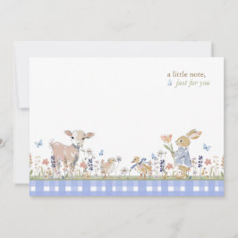 Hearthlight Notes Spring Soft Meadow Gingham Mitteilungskarte