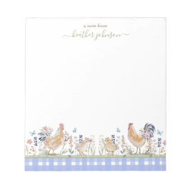 Hearthlight Notes Spring Soft Meadow Gingham Notizblock