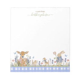 Hearthlight Notes Spring Soft Meadow Gingham Notizblock