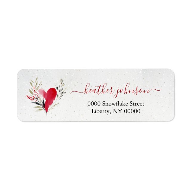 Hearthlight Notes Winter Cozy Heart Personalisiert (Vorne)