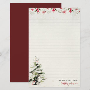Hearthlight Notes Winter Cozy Kitten Personalisier Briefpapier