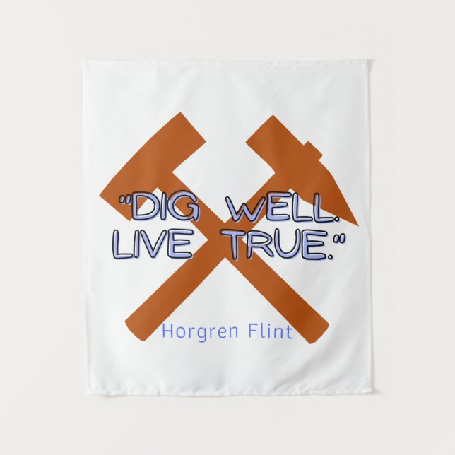 Hearthstone Sprichwort - Kleines Tapestück Wandteppich (Vorderseite)